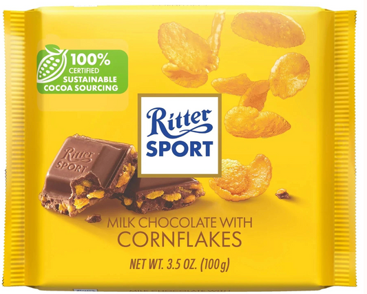 Ritter Sport Milk Chocolate with  & Cornflakes