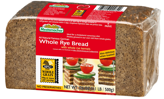 Mestemacher Whole Rye Bread