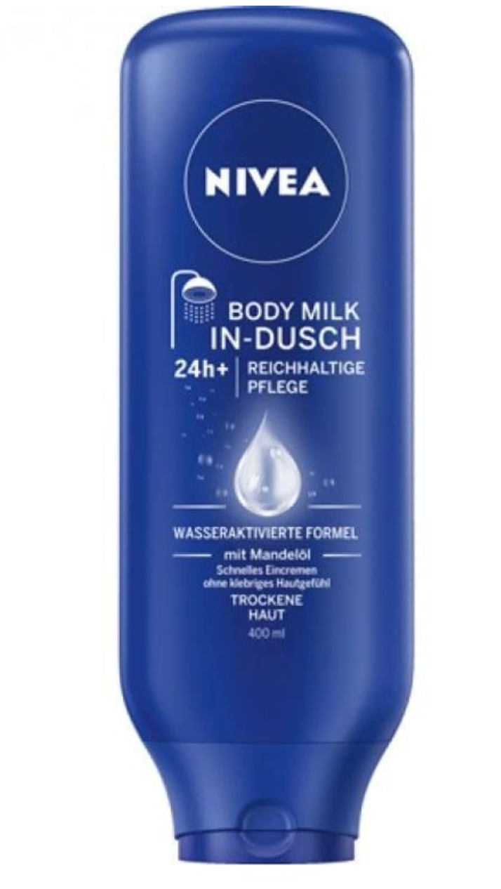 Nivea Body Milk in Dusch