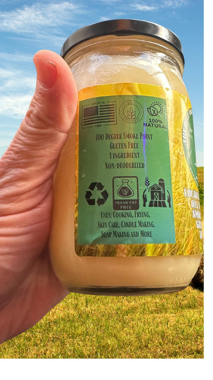 14 oz All Natural pasture raised Beef Tallow