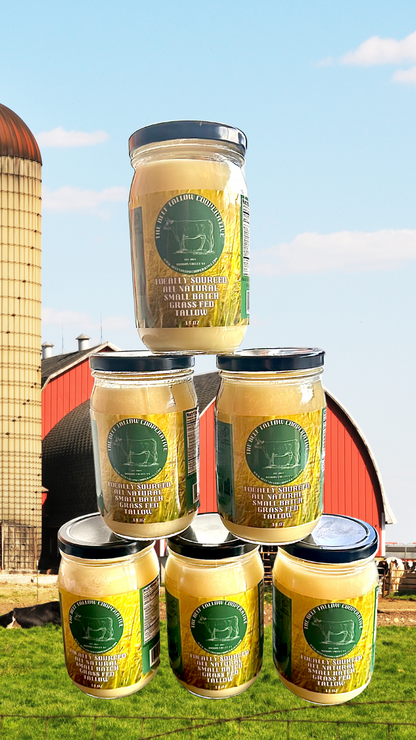 14 oz All Natural pasture raised Beef Tallow